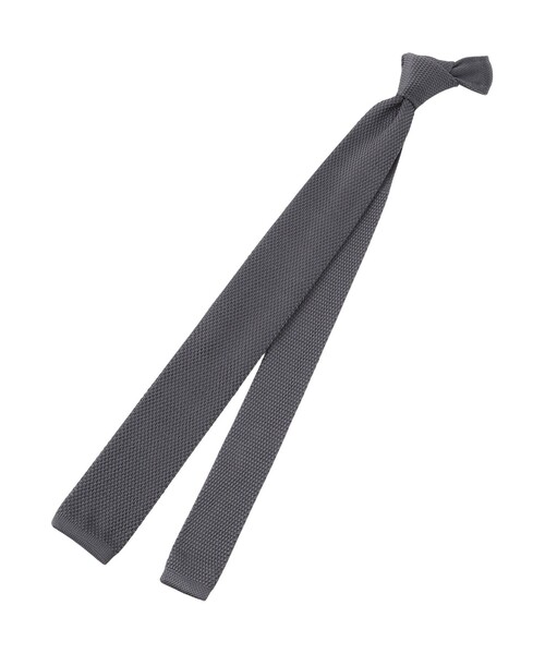 MACKINTOSH PHILOSOPHY(マッキントッシュ フィロソフィー)の「トロッター ニットタイ ドライカノコ(ネクタイ・メンズ・チャコールグレー/ダークネイビー・FREE)」の1枚目の写真