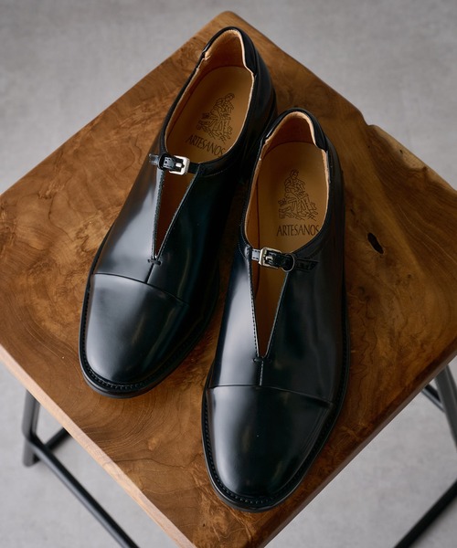 ARTESANOS（アルテサノス）の「【ARTESANOS】ミニベルトレザーシューズ　GU12-500-17-FL（その他シューズ・レディース・ブラック・36/37/38/39）」の9枚目の写真