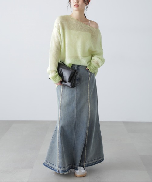 FREE'S MART（フリーズマート）の「◆パネルフリンジマーメイドデニムスカート（スカート・レディース・ブルー系その他4/ブルー系その他5・MEDIUM/SMALL）」の3枚目の写真