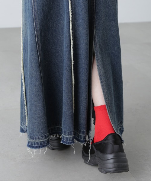 FREE'S MART（フリーズマート）の「◆パネルフリンジマーメイドデニムスカート（スカート・レディース・ブルー系その他4/ブルー系その他5・MEDIUM/SMALL）」の8枚目の写真