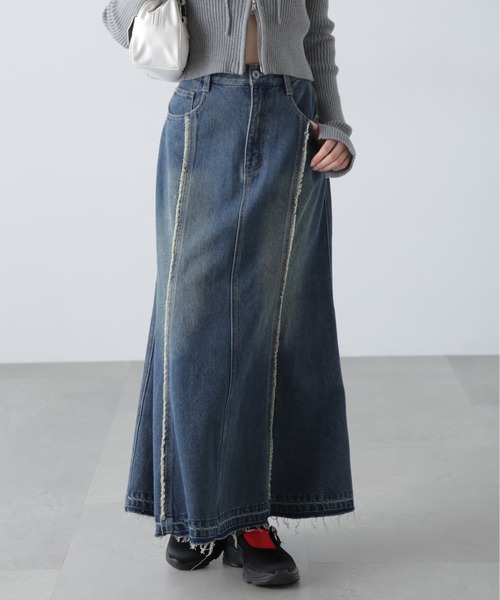 FREE'S MART（フリーズマート）の「◆パネルフリンジマーメイドデニムスカート（スカート・レディース・ブルー系その他4/ブルー系その他5・MEDIUM/SMALL）」の10枚目の写真