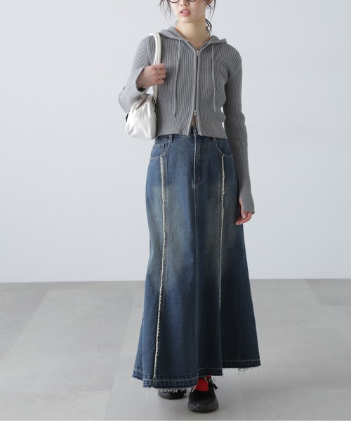 FREE'S MART（フリーズマート）の「◆パネルフリンジマーメイドデニムスカート（スカート・レディース・ブルー系その他4/ブルー系その他5・MEDIUM/SMALL）」の14枚目の写真