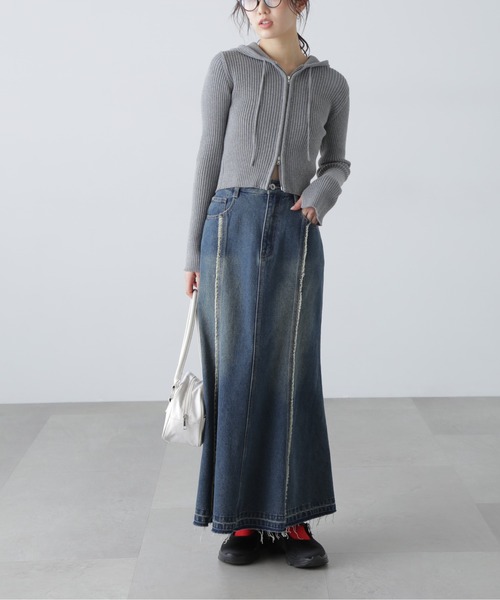 FREE'S MART（フリーズマート）の「◆パネルフリンジマーメイドデニムスカート（スカート・レディース・ブルー系その他4/ブルー系その他5・MEDIUM/SMALL）」の15枚目の写真