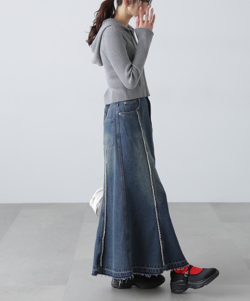 FREE'S MART（フリーズマート）の「◆パネルフリンジマーメイドデニムスカート（スカート・レディース・ブルー系その他4/ブルー系その他5・MEDIUM/SMALL）」の16枚目の写真