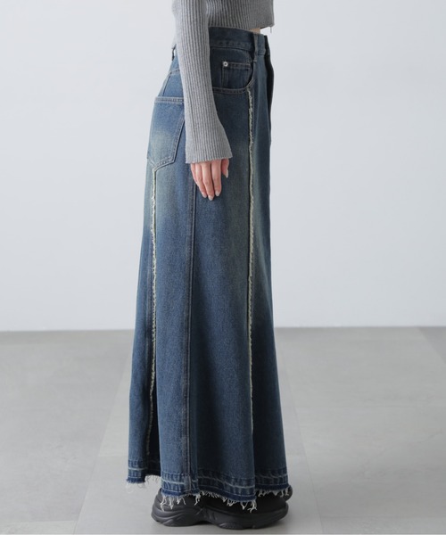 FREE'S MART（フリーズマート）の「◆パネルフリンジマーメイドデニムスカート（スカート・レディース・ブルー系その他4/ブルー系その他5・MEDIUM/SMALL）」の20枚目の写真