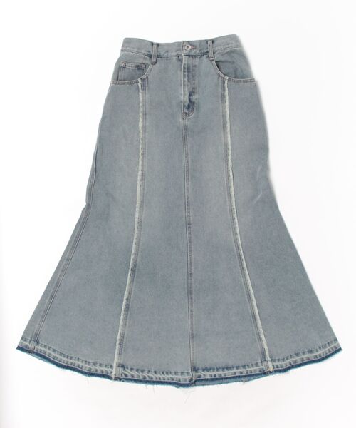 FREE'S MART（フリーズマート）の「◆パネルフリンジマーメイドデニムスカート（スカート・レディース・ブルー系その他4/ブルー系その他5・MEDIUM/SMALL）」の4枚目の写真