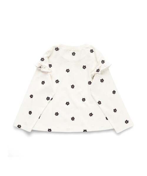 BRANSHES(ブランシェス)の「【ブランシェスmini】フリル長袖Tシャツ(Tシャツ/カットソー・キッズ・ピンク/サックスブルー/オフホワイト/チャコールグレー・100/130/90/80/110/120)」の13枚目の写真