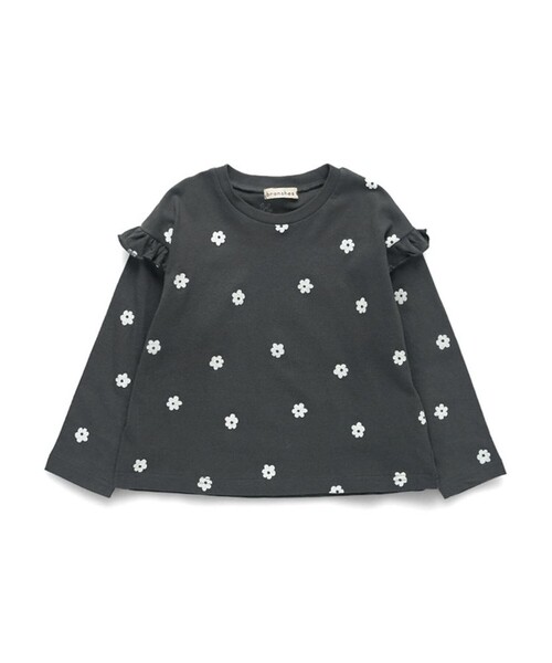 BRANSHES(ブランシェス)の「【ブランシェスmini】フリル長袖Tシャツ(Tシャツ/カットソー・キッズ・ピンク/サックスブルー/オフホワイト/チャコールグレー・100/130/90/80/110/120)」の17枚目の写真