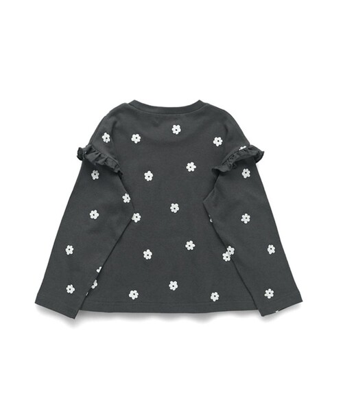 BRANSHES(ブランシェス)の「【ブランシェスmini】フリル長袖Tシャツ(Tシャツ/カットソー・キッズ・ピンク/サックスブルー/オフホワイト/チャコールグレー・100/130/90/80/110/120)」の18枚目の写真