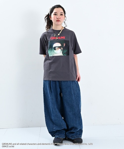 MARKEY'S（マーキーズ）の「【GREMLINS/グレムリン】別注 プリントTシャツ/おとな（Tシャツ/カットソー・レディース・ホワイト系その他/ブラック/オフホワイト・160cm/180cm）」の5枚目の写真