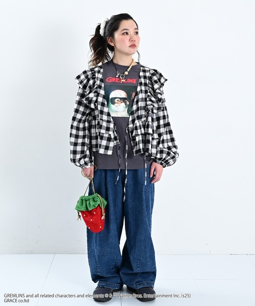 MARKEY'S（マーキーズ）の「【GREMLINS/グレムリン】別注 プリントTシャツ/おとな（Tシャツ/カットソー・レディース・ホワイト系その他/ブラック/オフホワイト・160cm/180cm）」の9枚目の写真