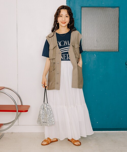 セール】限定展開 インド ティアード 切り替え スカート（スカート