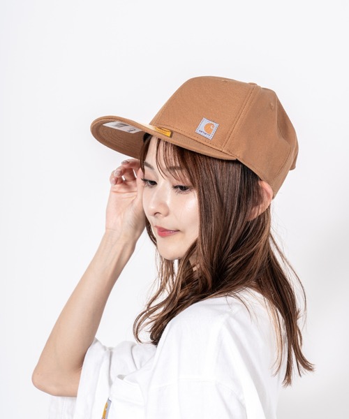 Carhartt（カーハート）の「【CARHARTT】スナップバックキャップ（キャップ・レディース・ブラウン/チャコールグレー/ブラック・FREE）」の12枚目の写真
