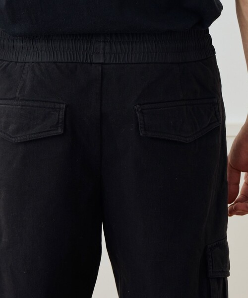 JAMES PERSE（ジェームスパース）の「コットンブレンドテリー カーゴパンツ MWCT1412（カーゴパンツ・メンズ・ブラック/ベージュ・1/3/2/0）」の8枚目の写真