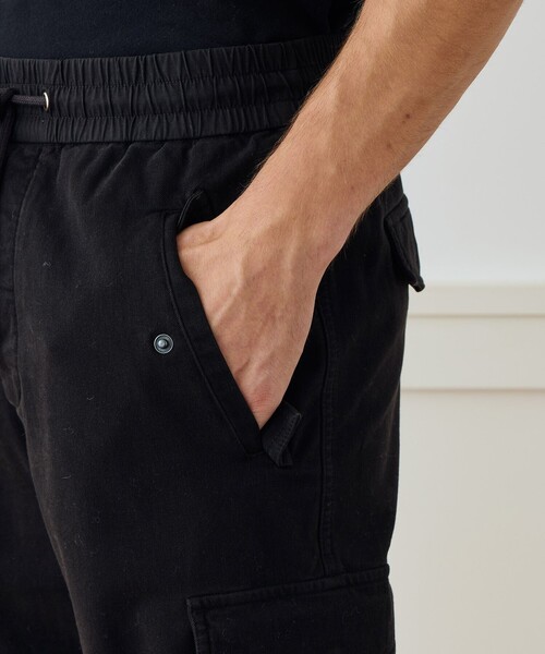 JAMES PERSE（ジェームスパース）の「コットンブレンドテリー カーゴパンツ MWCT1412（カーゴパンツ・メンズ・ブラック/ベージュ・1/3/2/0）」の9枚目の写真