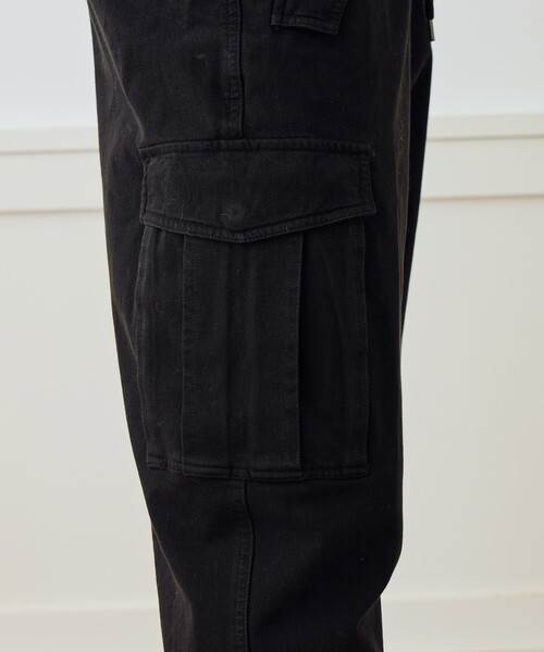 JAMES PERSE（ジェームスパース）の「コットンブレンドテリー カーゴパンツ MWCT1412（カーゴパンツ・メンズ・ブラック/ベージュ・1/3/2/0）」の10枚目の写真