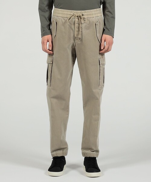 JAMES PERSE（ジェームスパース）の「コットンブレンドテリー カーゴパンツ MWCT1412（カーゴパンツ・メンズ・ブラック/ベージュ・1/3/2/0）」の14枚目の写真