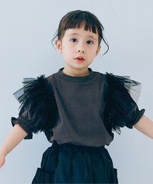 p.premier | ボリュームチュールパフスリーブTシャツ(Tシャツ/カットソー)