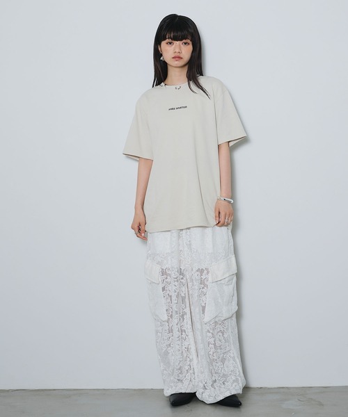 ELLEgirl(エルガール)の「レースカーゴパンツ【ELLEgirl/エルガール】(カーゴパンツ・レディース・ホワイト/ブラック・FREE)」の22枚目の写真