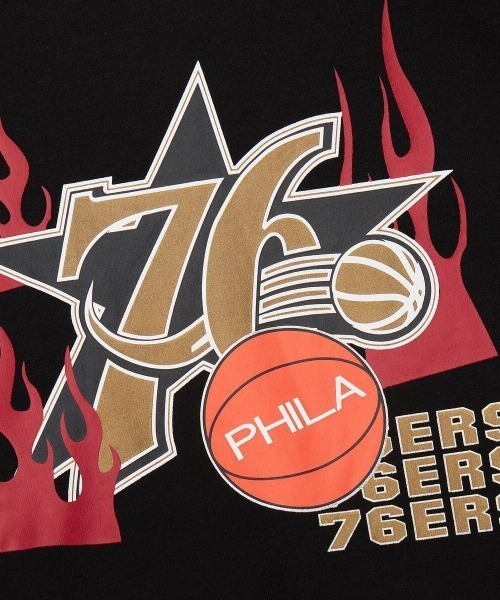 Mitchell&Ness(ミッチェル&ネス)の「Mitchell & Ness NBA OVERSIZED HOODIE(ミッチェル&ネス NBA オーバーサイズ フーディー)(パーカー・メンズ・ブラック系2/ブラック系3/ブラック系1/ブラック系4・MEDIUM/LARGE/X-LARGE)」の18枚目の写真