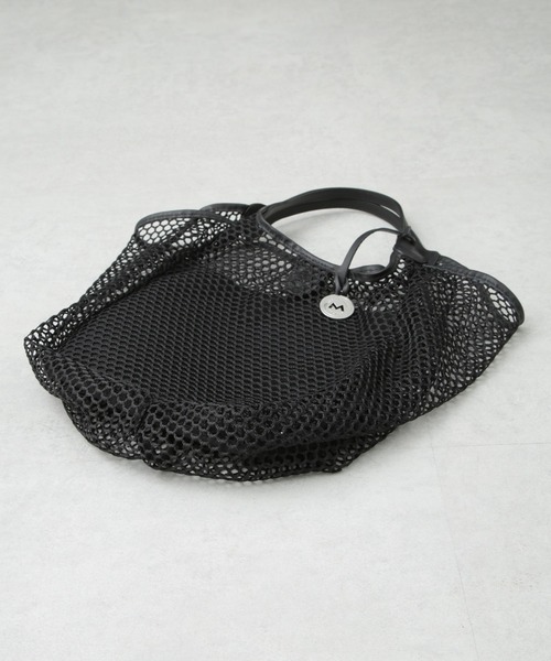 marco masi（マルコマージ）の「MARCO MASI/メッシュ トートバッグ（トートバッグ・レディース・アイボリー/ブラック・FREE）」の5枚目の写真