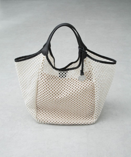 marco masi（マルコマージ）の「MARCO MASI/メッシュ トートバッグ（トートバッグ・レディース・アイボリー/ブラック・FREE）」の14枚目の写真