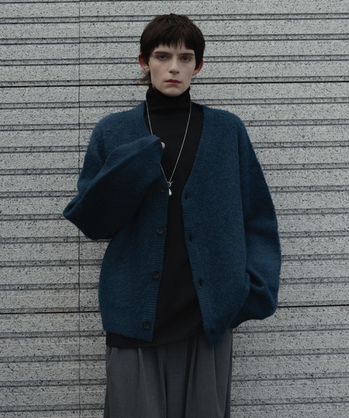 remer（リメール）の「wool mix shaggy cardigan / ウールミックス