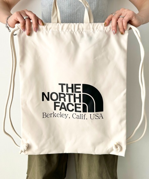 THE NORTH FACE（ザノースフェイス）の「THE NORTH FACE(ザ・ノースフェイス)/ビッグロゴ 巾着 ナップサック ストリングバッグ/BIG LOGO STRING BAG（ショルダーバッグ・レディース・グリーン/ピンク/オレンジ/ブラック/バイオレット/クリーム・FREE）」の19枚目の写真