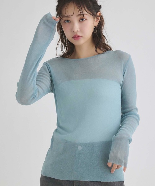 fifth(フィフス)の「ビスチェセットシアートップス(Tシャツ/カットソー・レディース・ミント/ブラック/ライトパープル・M)」の17枚目の写真