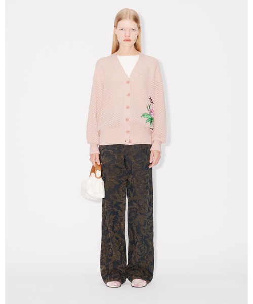 カーディガン 'KENZO Peonies' エンブロイド コットン カーディガン レディース KENZO Peonies' エンブロイド コットン カーディガン