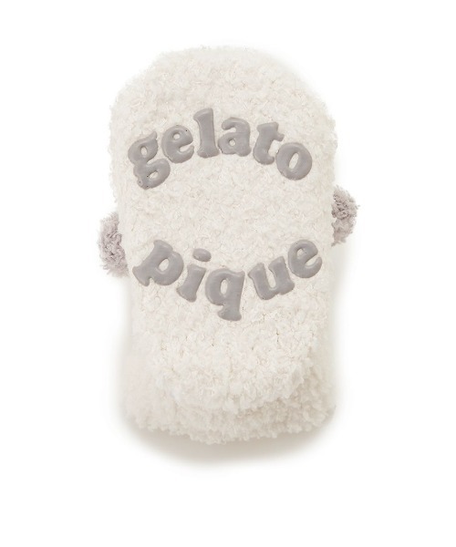 gelato pique(ジェラートピケ)の「【ラッピング済み】【BABY】パウダーアニマルキャップ&ソックスSET(ベビーギフト・キッズ・オフホワイト/グリーン/ラベンダー・FREE)」の15枚目の写真