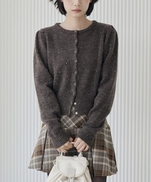 EURO古着 高品質カーディガン 総柄 茶ブラウン系 XXL アクリルニット Sefr（セファ）カーディガン 茶 サイズ:M メンズ⁄2200481486265