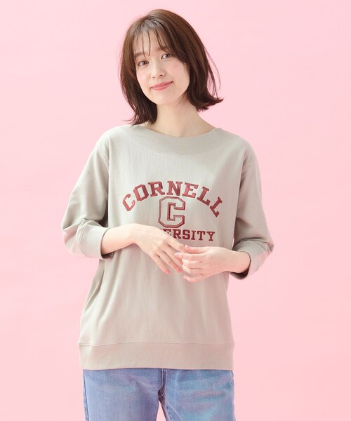ANY(エニィ)の「カレッジコラボトレーナー(Tシャツ/カットソー・レディース・ネイビー系1/ライトグレー系1/ホワイト系1・F)」の9枚目の写真