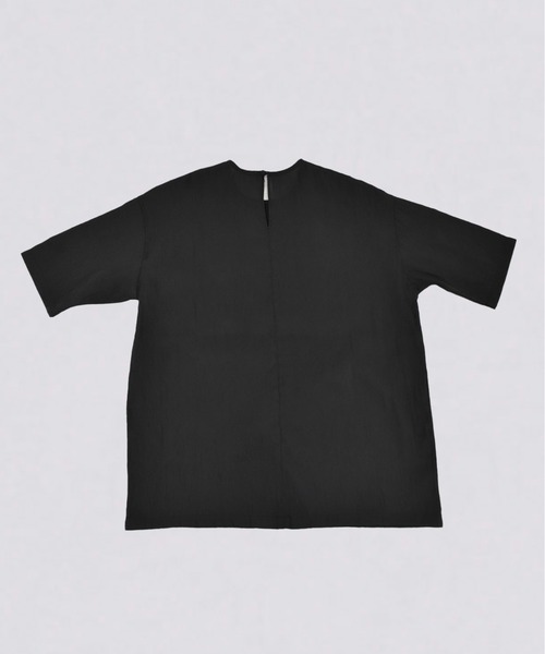 kiehtova（キエトヴァ）の「【kiehtova】SHEER FABRIC SHIRT/シアー ファブリック シャツ（Tシャツ/カットソー・レディース・ナチュラル/ブラック・FREE）」の7枚目の写真