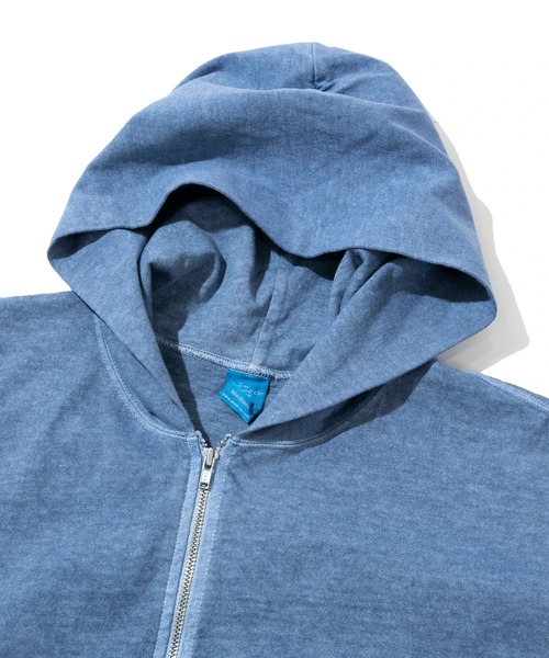 Good On（グッドオン）の「Good On/グッドオン　ZIP TEE PARKER（パーカー・メンズ・ナチュラル/ブラック系その他2/ブルー系その他/サーモンピンク・MEDIUM/LARGE/SMALL）」の6枚目の写真