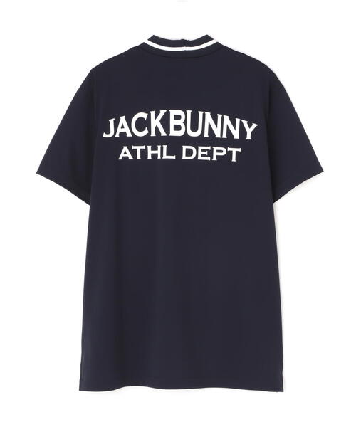 ジャックバニー  PEトリコットモックネックカットソー(半袖) レディース ジャックバニー PEトリコットモックネックカットソー(半袖