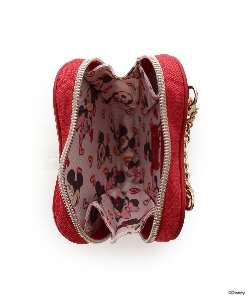 Samantha Thavasa（サマンサタバサ）の「「ミッキーマウス」＆「ミニーマウス」コレクション ハートポーチチャーム（ポーチ・レディース・レッド・FREE）」の4枚目の写真