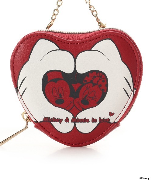 Samantha Thavasa（サマンサタバサ）の「「ミッキーマウス」＆「ミニーマウス」コレクション ハートポーチチャーム（ポーチ・レディース・レッド・FREE）」の6枚目の写真