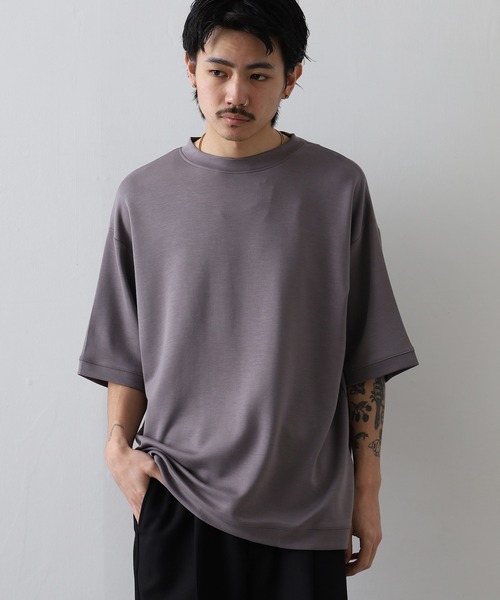 FUNALIVE(ファンアライブ)の「ユニセックス 無地 半袖 Tシャツ(Tシャツ/カットソー・メンズ・ブラック/オリーブ/ネイビー/ホワイト/レディッシュグレー・LL/L/M)」の3枚目の写真