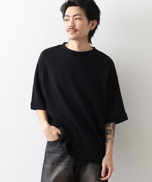 FUNALIVE(ファンアライブ)の「ユニセックス 無地 半袖 Tシャツ(Tシャツ/カットソー・メンズ・ブラック/オリーブ/ネイビー/ホワイト/レディッシュグレー・LL/L/M)」の2枚目の写真