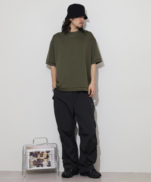 FUNALIVE(ファンアライブ)の「ユニセックス 無地 半袖 Tシャツ(Tシャツ/カットソー・メンズ・ブラック/オリーブ/ネイビー/ホワイト/レディッシュグレー・LL/L/M)」の21枚目の写真