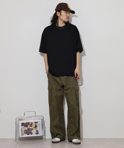 FUNALIVE(ファンアライブ)の「ユニセックス 無地 半袖 Tシャツ(Tシャツ/カットソー・メンズ・ブラック/オリーブ/ネイビー/ホワイト/レディッシュグレー・LL/L/M)」の17枚目の写真
