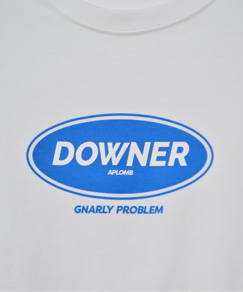 spiritoso(スピリトーゾ)の「【spiritoso】DOWNERオーバルロゴ ビッグシルエットTシャツ(Tシャツ/カットソー・レディース・ネイビー/ブラック/ホワイト・LARGE/MEDIUM)」の5枚目の写真
