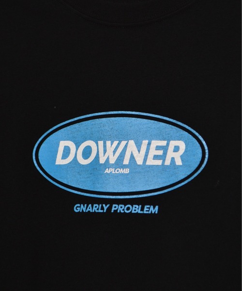 spiritoso(スピリトーゾ)の「【spiritoso】DOWNERオーバルロゴ ビッグシルエットTシャツ(Tシャツ/カットソー・レディース・ネイビー/ブラック/ホワイト・LARGE/MEDIUM)」の9枚目の写真