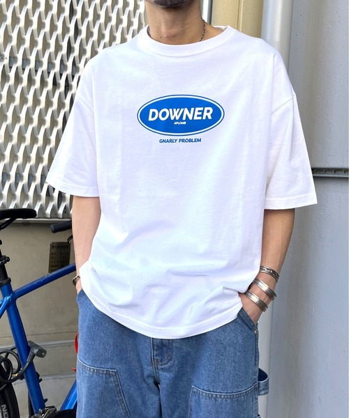 spiritoso(スピリトーゾ)の「【spiritoso】DOWNERオーバルロゴ ビッグシルエットTシャツ(Tシャツ/カットソー・レディース・ネイビー/ブラック/ホワイト・LARGE/MEDIUM)」の21枚目の写真