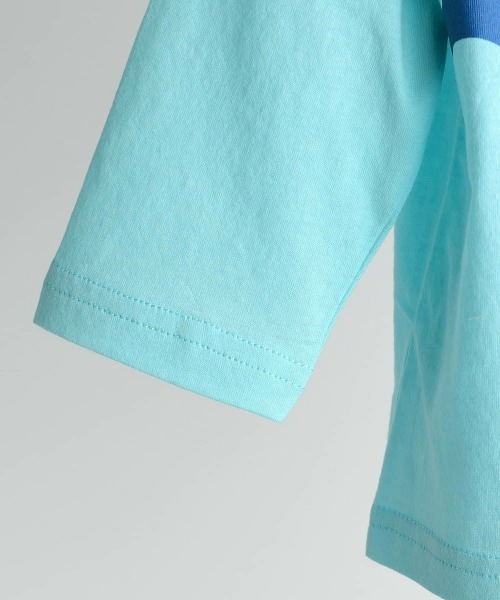 moimoln（モイモルン）の「ウェービー9分袖Ｔシャツ（Tシャツ/カットソー・キッズ・オレンジ/アイボリー/ブルー・130cm/120cm/110cm/100cm/90cm）」の8枚目の写真