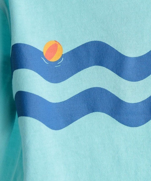 moimoln（モイモルン）の「ウェービー9分袖Ｔシャツ（Tシャツ/カットソー・キッズ・オレンジ/アイボリー/ブルー・130cm/120cm/110cm/100cm/90cm）」の10枚目の写真