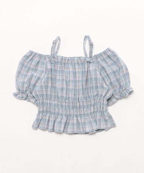 PINKHUNT（ピンクハント）の「PINKHUNT ピンクハント クロップドシャーリング Tシャツ 0551K（Tシャツ/カットソー・キッズ・ブラック/アッシュグレー・120cm/130cm/140cm/150cm/160cm）」の3枚目の写真