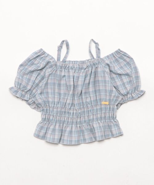 PINKHUNT（ピンクハント）の「PINKHUNT ピンクハント クロップドシャーリング Tシャツ 0551K（Tシャツ/カットソー・キッズ・ブラック/アッシュグレー・120cm/130cm/140cm/150cm/160cm）」の4枚目の写真