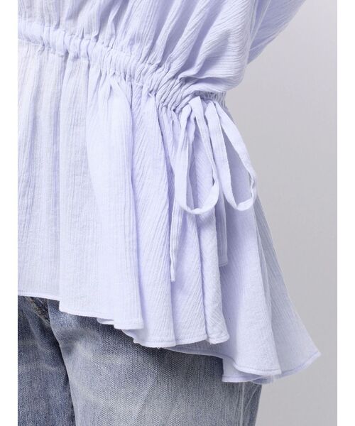 Ungrid(アングリッド)の「スリーブボリュームブラウス(シャツ/ブラウス・レディース・ブルー/オフホワイト/ブラック・FREE)」の9枚目の写真